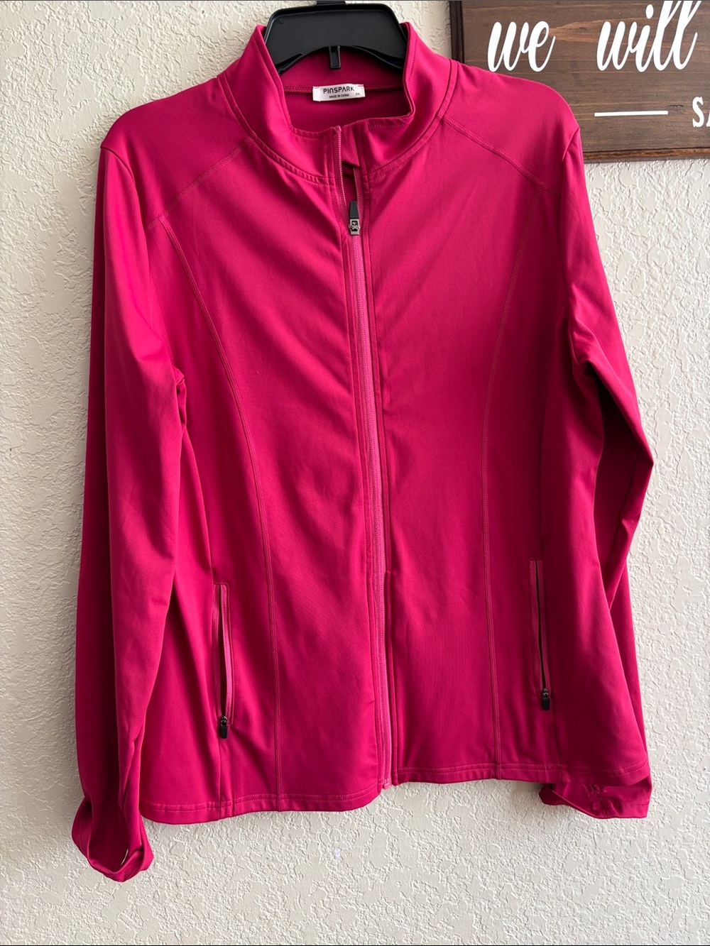 Pink Full-Zip Utility Jacket‎ by ProSphere